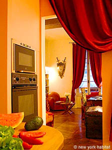 Paris Studio mit Alkoven ferienwohnung - wohnzimmer (PA-878) photo 5 von 6