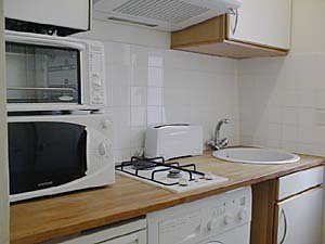 Paris T2 appartements location vacances - cuisine (PA-915) photo 2 de 3