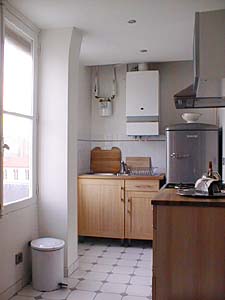 Paris 2 Zimmer wohnungsvermietung - k&uuml;che (PA-1130) photo 2 von 6