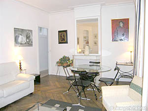Paris 2 Zimmer ferienwohnung - wohnzimmer (PA-1309) photo 3 von 5