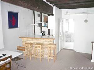 Paris Studio/T1 logements location appartements - s&eacute;jour (PA-1407) photo 4 de 5