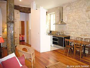 Par&iacute;s 1 Dormitorio apartamento - sala (PA-1449) photo 4 de 5