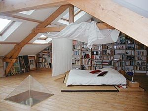 Paris T4 - Loft - Triplex - Maison citadine logement location appartement - chambre 1 (PA-1514) photo 2 sur 4