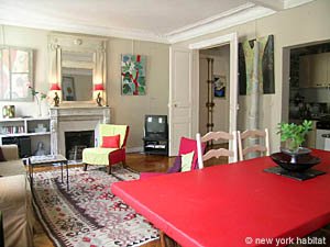 Paris 3 Zimmer wohnungsvermietung - wohnzimmer 1 (PA-1971) photo 3 von 8