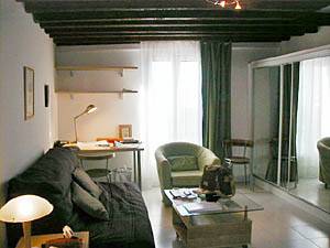 Paris Studio apartment living room photo 2