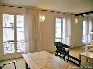 Paris T2 logements location appartements - s&eacute;jour (PA-2291) photo 2 de 7