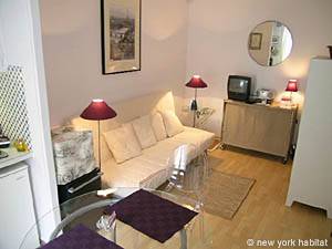 Paris Studio/T1 logements location appartements - s&eacute;jour (PA-2340) photo 2 de 4
