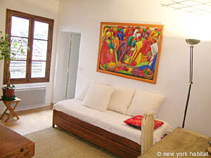 Paris 1 Bedroom apartment - living room (PA-2374) photo 2 of 6