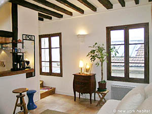 Paris 1 Bedroom apartment - living room (PA-2374) photo 4 of 6