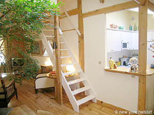 Par&iacute;s 2 Dormitorios - D&uacute;plex alojamiento - sala (PA-2586) photo 3 de 13