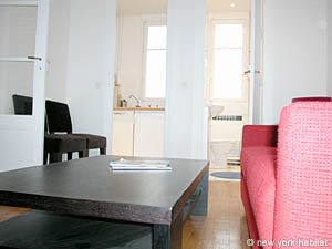 Paris Studio/T1 logements location appartements - s&eacute;jour (PA-2727) photo 4 de 5