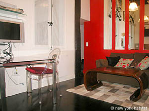 Paris 1 Bedroom - Duplex apartment - living room (PA-3017) photo 3 of 5