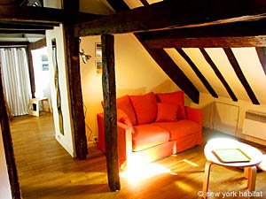 Paris Studio/T1 logements location appartements - s&eacute;jour (PA-3043) photo 3 de 7