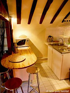 Paris Studio/T1 logements location appartements - cuisine (PA-3043) photo 1 de 3