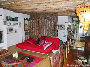 Paris 2 Zimmer - Loft ferienwohnung - wohnzimmer (PA-3084) photo 6 von 11