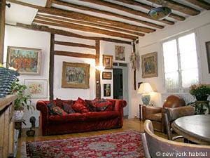 Paris 1 Bedroom - Duplex accommodation living room photo 37