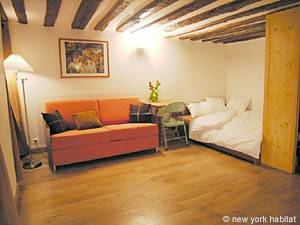 Paris Studio/T1 logements location appartements - s&eacute;jour (PA-3164) photo 1 de 5