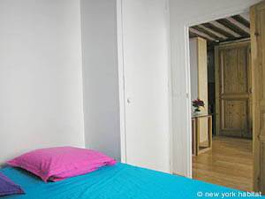 Paris 2 Zimmer wohnungsvermietung - schlafzimmer (PA-3165) photo 1 von 1