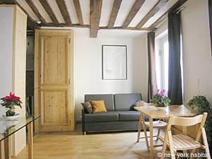 Paris 2 Zimmer wohnungsvermietung - wohnzimmer (PA-3165) photo 2 von 5