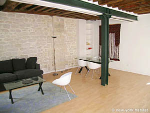 Paris T2 logements location appartements - s&eacute;jour (PA-3203) photo 5 de 9