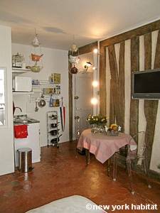Paris Studio T1 appartement location vacances - s&eacute;jour (PA-3217) photo 5 sur 6