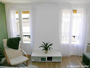 Paris Studio/T1 logements location appartements - s&eacute;jour (PA-3221) photo 3 de 7