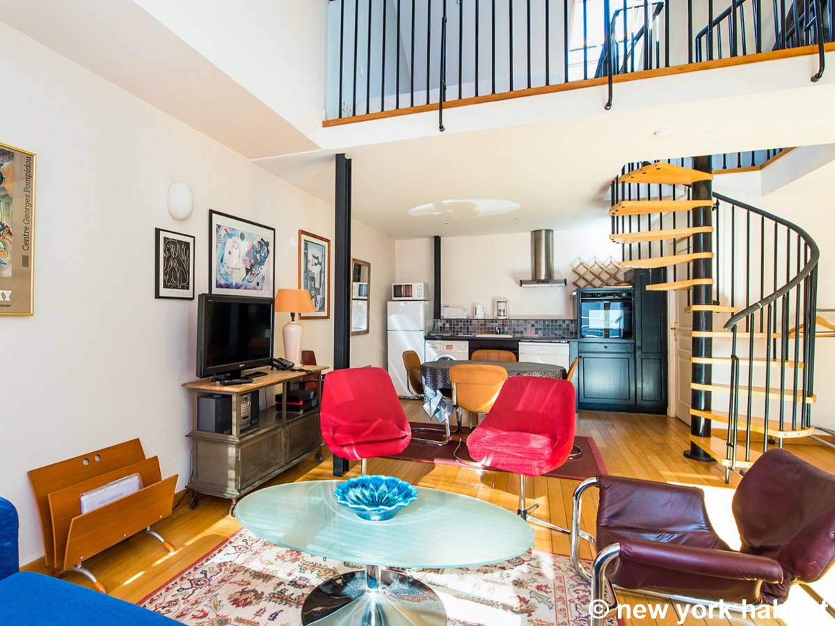Paris 1 Bedroom - Duplex accommodation - Apartment reference PA-3234