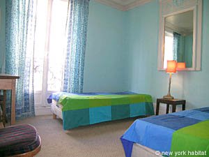 Paris 3 Zimmer wohnungsvermietung - schlafzimmer 2 (PA-3268) photo 2 von 8