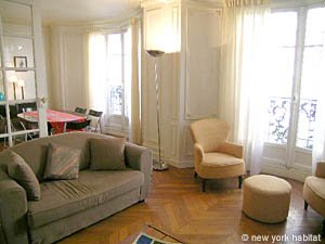Paris 3 Zimmer wohnungsvermietung - wohnzimmer (PA-3268) photo 2 von 9