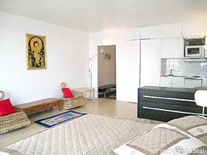 Paris Studio/T1 logements location appartements - s&eacute;jour (PA-3312) photo 4 de 11