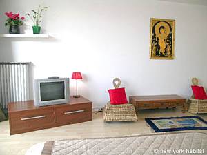 Paris Studio/T1 logements location appartements - s&eacute;jour (PA-3312) photo 5 de 11