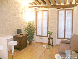 Par&iacute;s 1 Dormitorio alojamiento - sala (PA-3316) photo 1 de 6