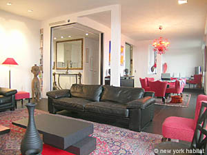 Paris 4 Zimmer wohnungsvermietung - wohnzimmer (PA-3358) photo 7 von 12