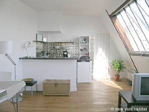 Parigi Monolocale - Loft appartamento casa vacanze - soggiorno (PA-3437) photo 2 di 9