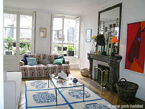Paris 2 Zimmer ferienwohnung - wohnzimmer (PA-3445) photo 2 von 9