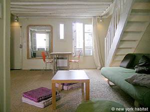 Paris 1 Bedroom - Duplex apartment - living room (PA-3482) photo 1 of 8
