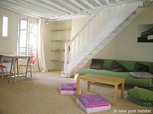 Paris 1 Bedroom - Duplex apartment - living room (PA-3482) photo 2 of 8