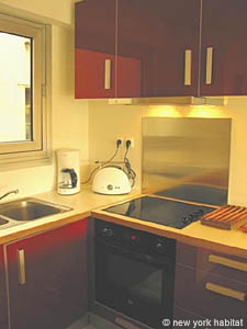 Paris 2 Zimmer wohnungsvermietung - k&uuml;che (PA-3523) photo 2 von 2