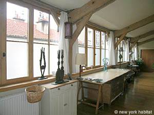 Paris 3 Bedroom - Loft - Duplex accommodation - living room (PA-3530) photo 3 of 10