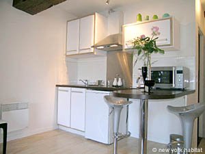 Paris Studio/T1 logements location appartements - cuisine (PA-3560) photo 2 de 3