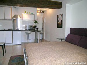 Paris Studio/T1 logements location appartements - s&eacute;jour (PA-3560) photo 6 de 8