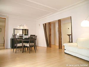 Paris 2 Zimmer ferienwohnung - wohnzimmer (PA-3578) photo 4 von 9