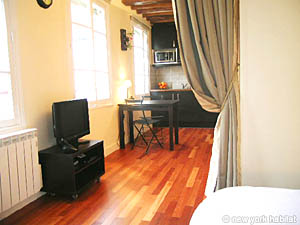 Par&iacute;s Estudio con alcoba alojamiento - dormitorio (PA-3624) photo 5 de 7