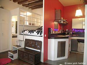 Paris Studio/T1 logements location appartements - s&eacute;jour (PA-3670) photo 4 de 9