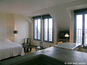 Paris Studio/T1 logements location appartements - s&eacute;jour (PA-3689) photo 3 de 11