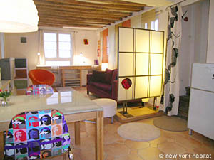 Paris T2 logements location appartements - s&eacute;jour (PA-3692) photo 3 de 9