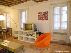 Paris T2 logements location appartements - s&eacute;jour (PA-3692) photo 6 de 9