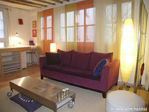 Paris T2 logements location appartements - s&eacute;jour (PA-3692) photo 4 de 9