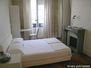 Paris 2 Zimmer wohnungsvermietung - schlafzimmer (PA-3735) photo 1 von 3