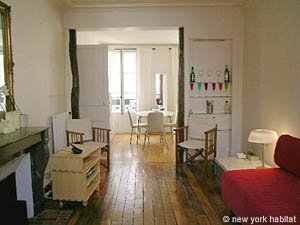Paris 2 Zimmer wohnungsvermietung - wohnzimmer (PA-3735) photo 3 von 9